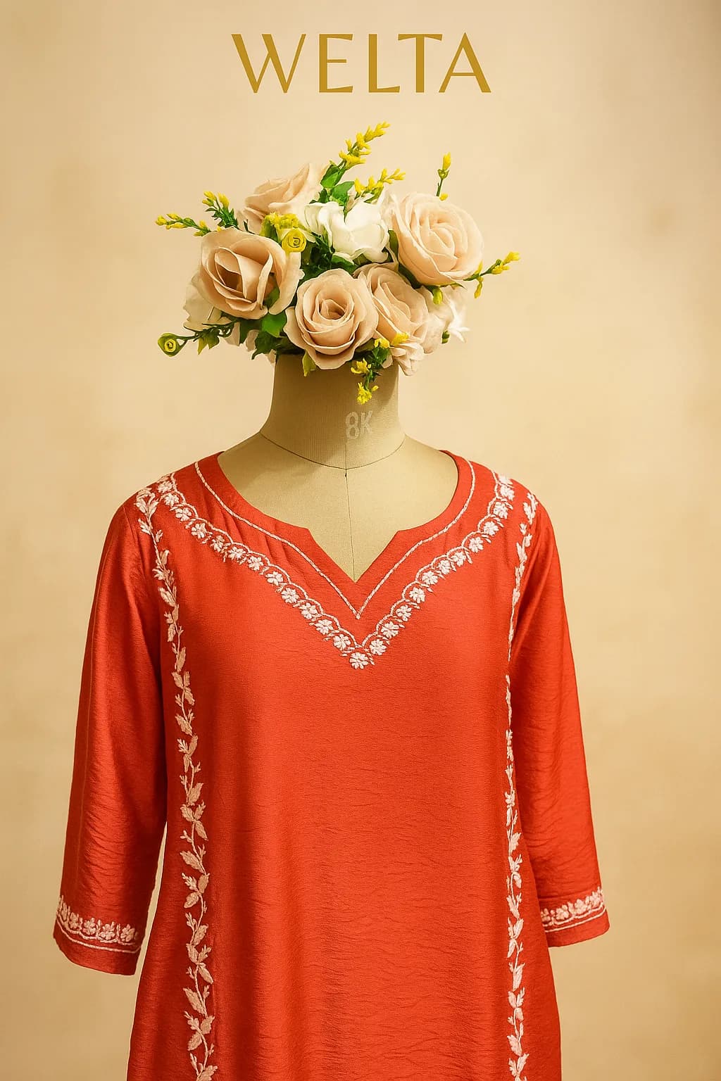 Navy Blue Gold Zari Kurta Set