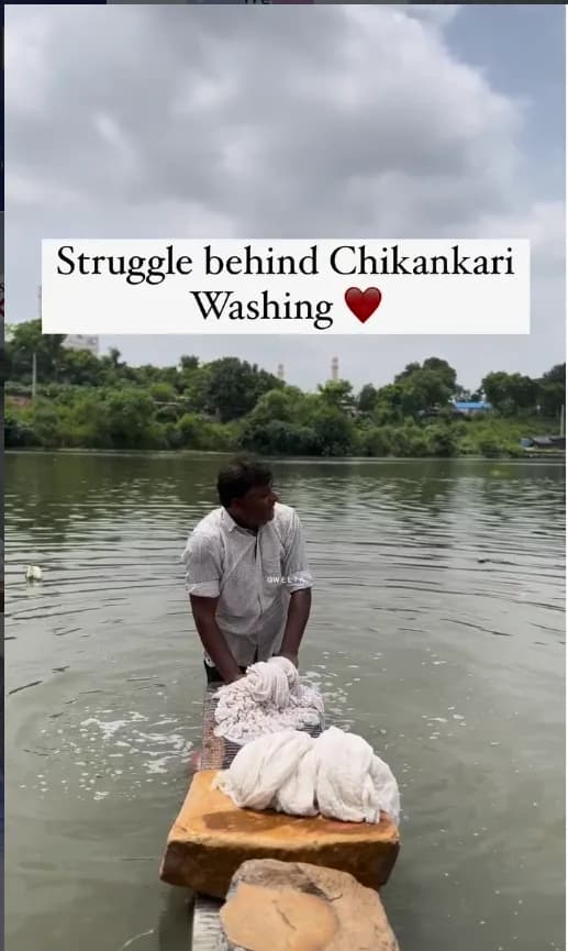 WELTA on Instagram — The struggle behind Chikankari washing