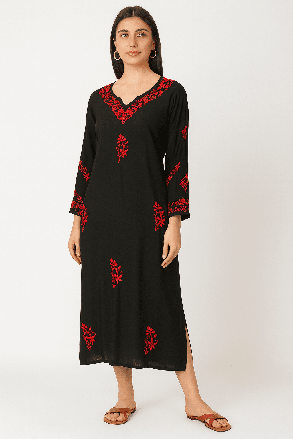 Black Red em Kurta — view 2